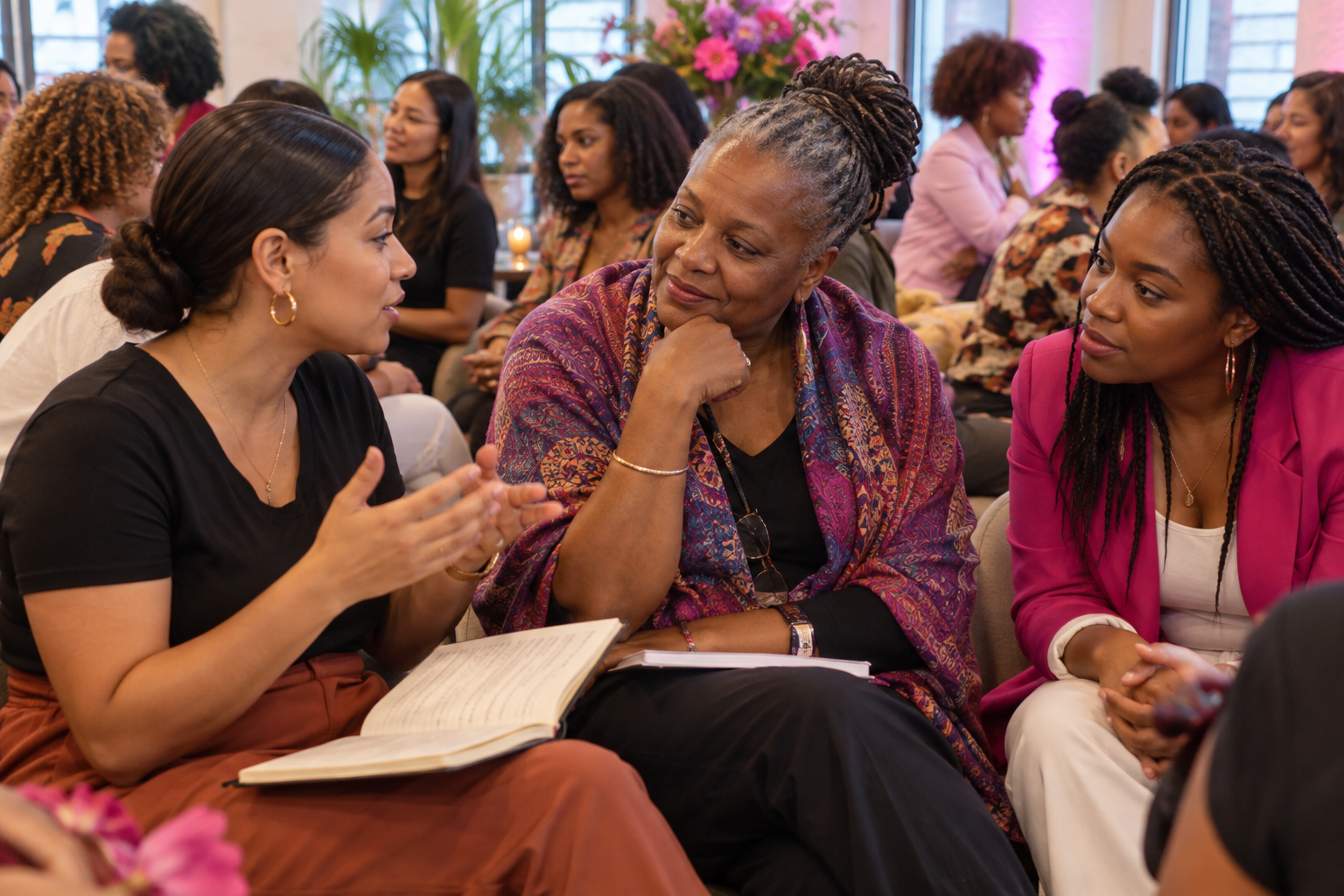 Illustrative scene: Mentors & Community Support