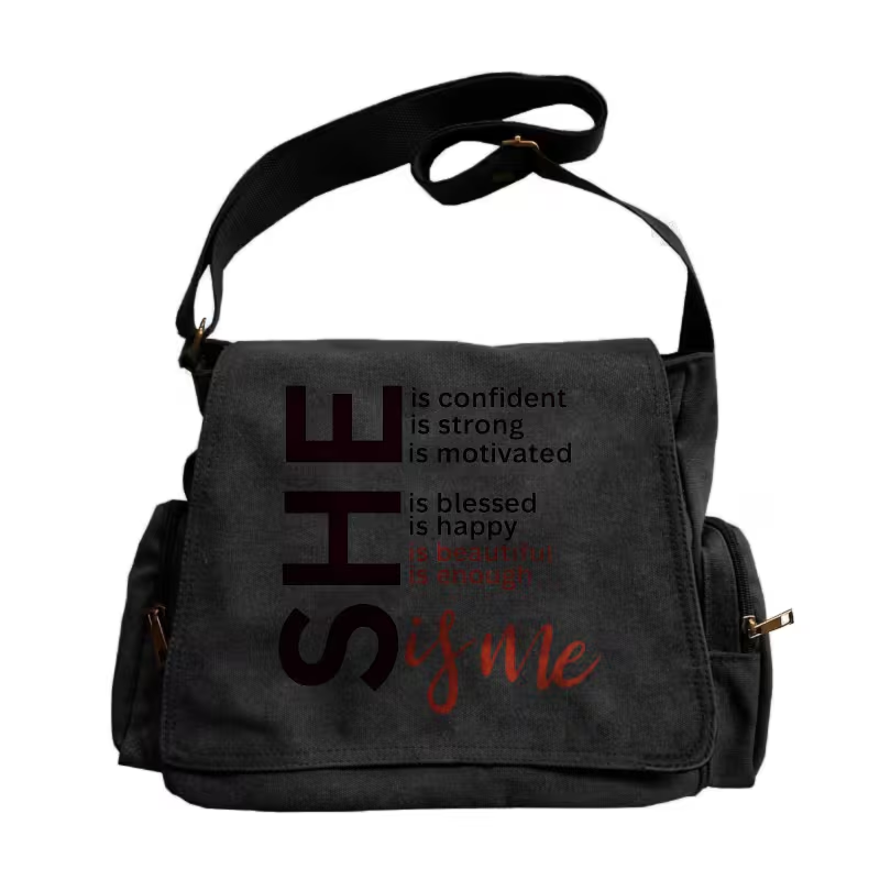 SHE Is Me Affirmation Shoulder Bag