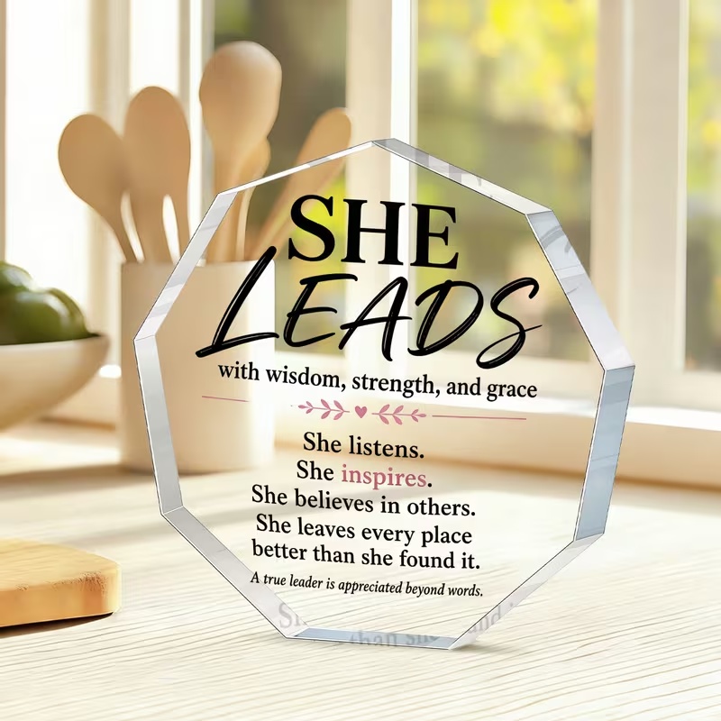 She Leads Appreciation Plaque